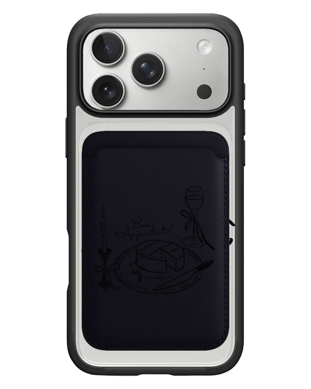 iPhone Magnetic Wallet Case - Bon Appetit