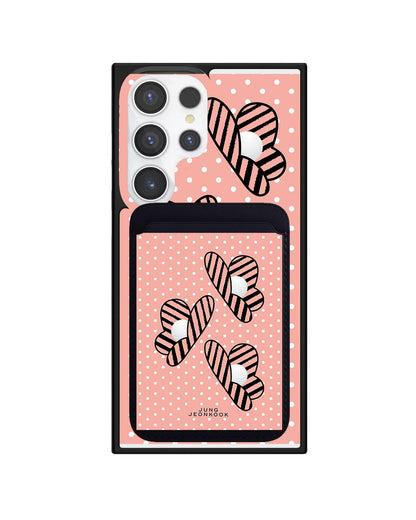 Android Magnetic Wallet Case - Pink Honey