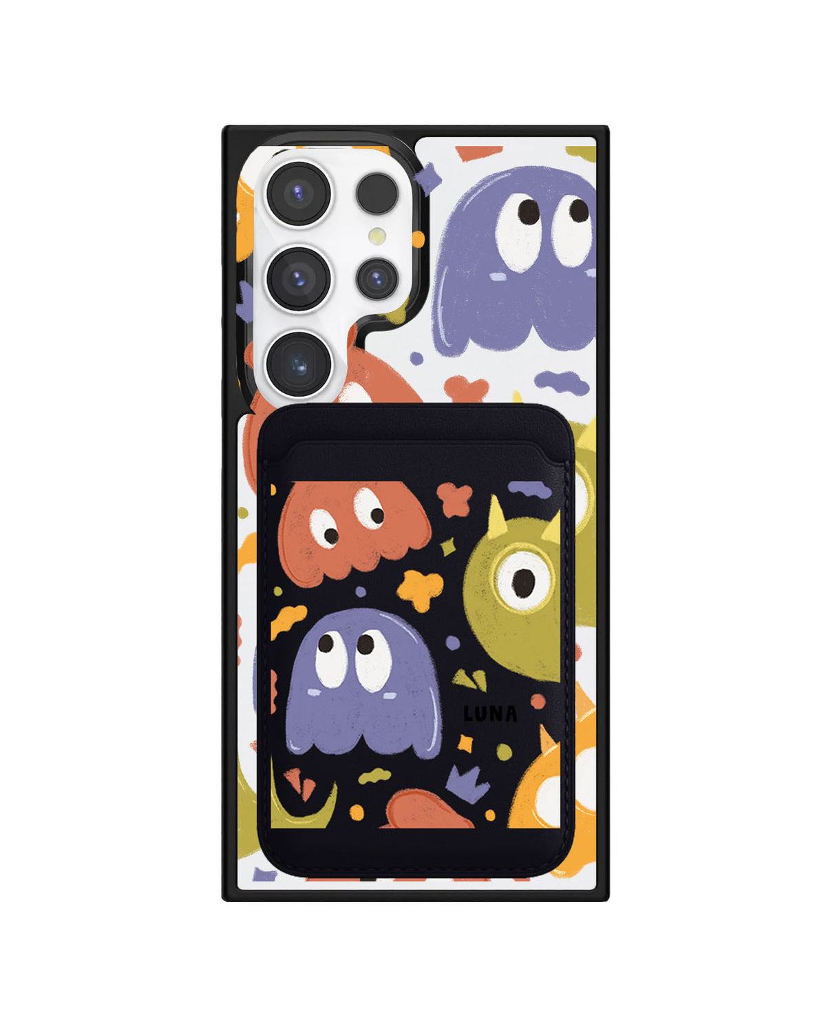 Android Magnetic Wallet Case - Cute Monster 1