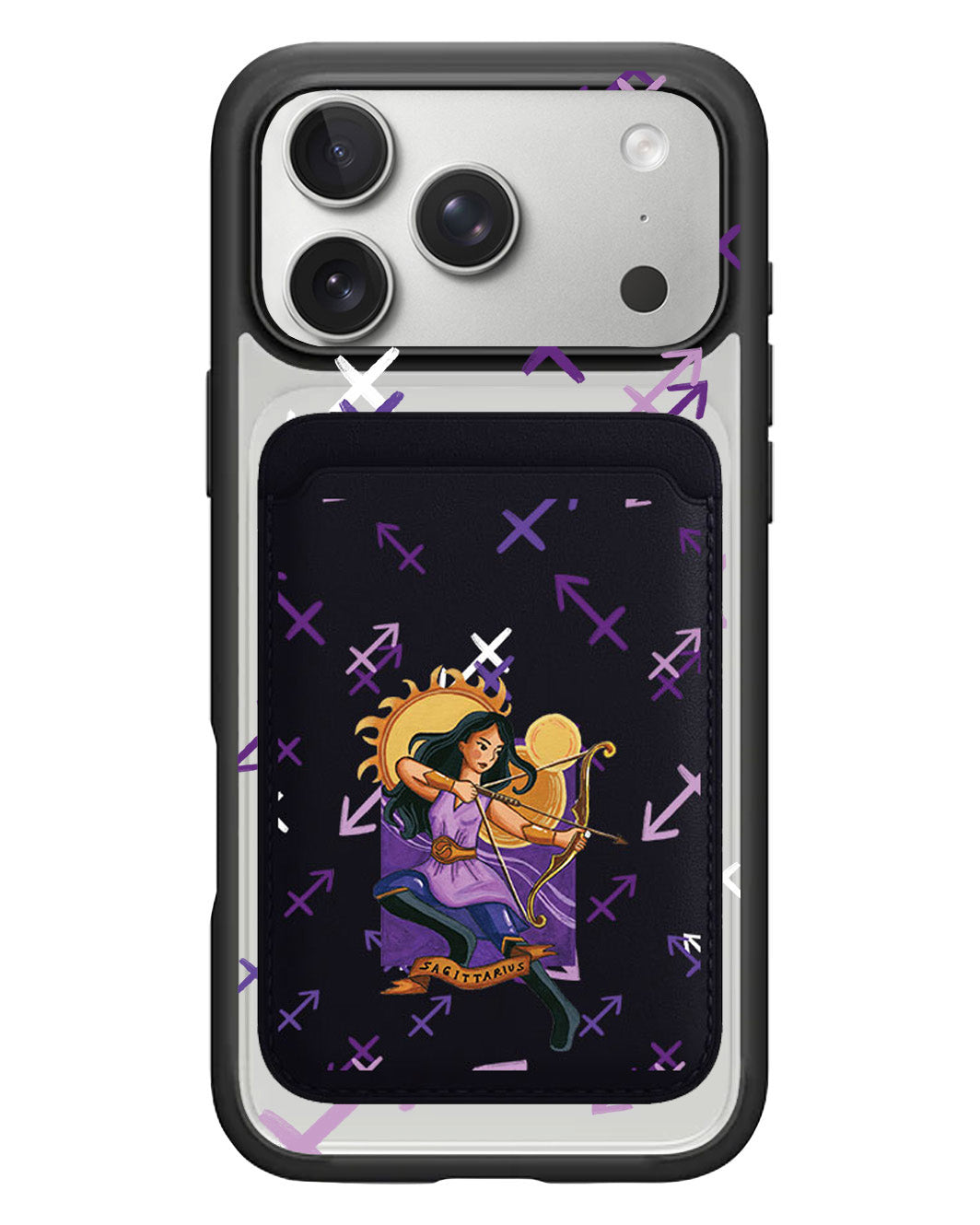 iPhone Magnetic Wallet Case - Sagitarius