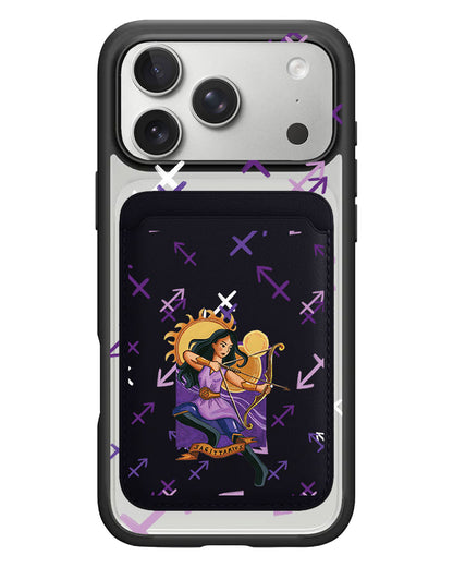 iPhone Magnetic Wallet Case - Sagitarius