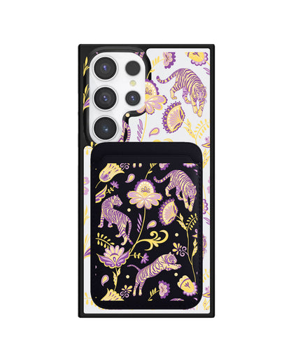 Android Magnetic Wallet Case - Tiger & Floral 4.0
