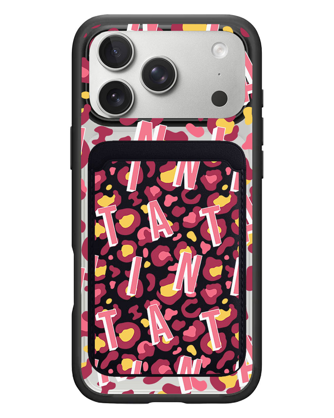 iPhone Magnetic Wallet Case - Leopard Monogram 3.0