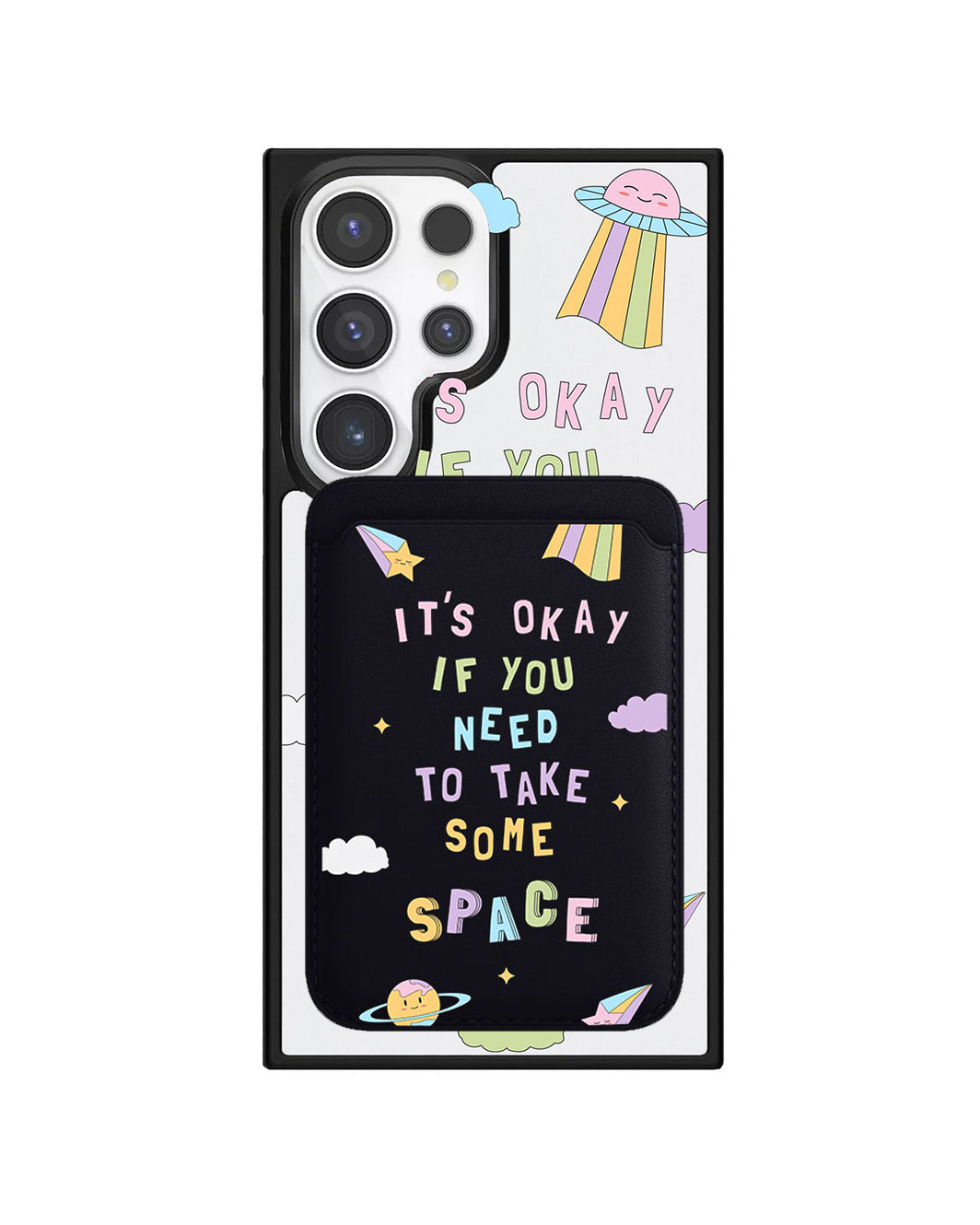 Android Magnetic Wallet Case - Space