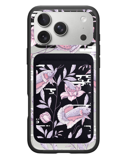 iPhone Magnetic Wallet Case - Fish & Floral 1.0
