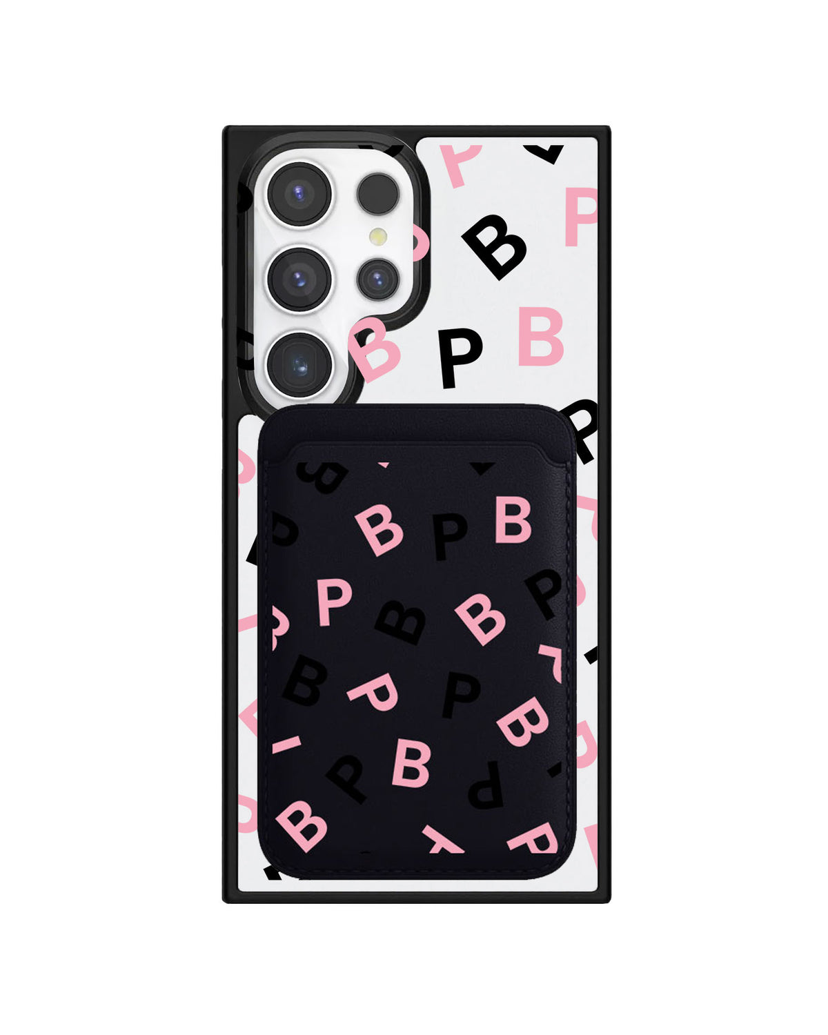 Android Magnetic Wallet Case - Blackpink Monogram