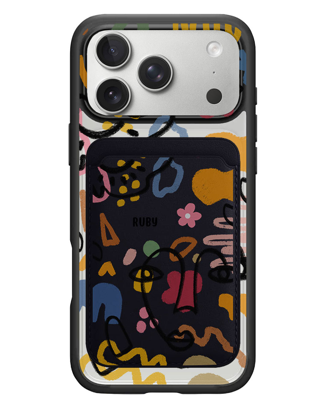 iPhone Magnetic Wallet Case - Abstract 4.0