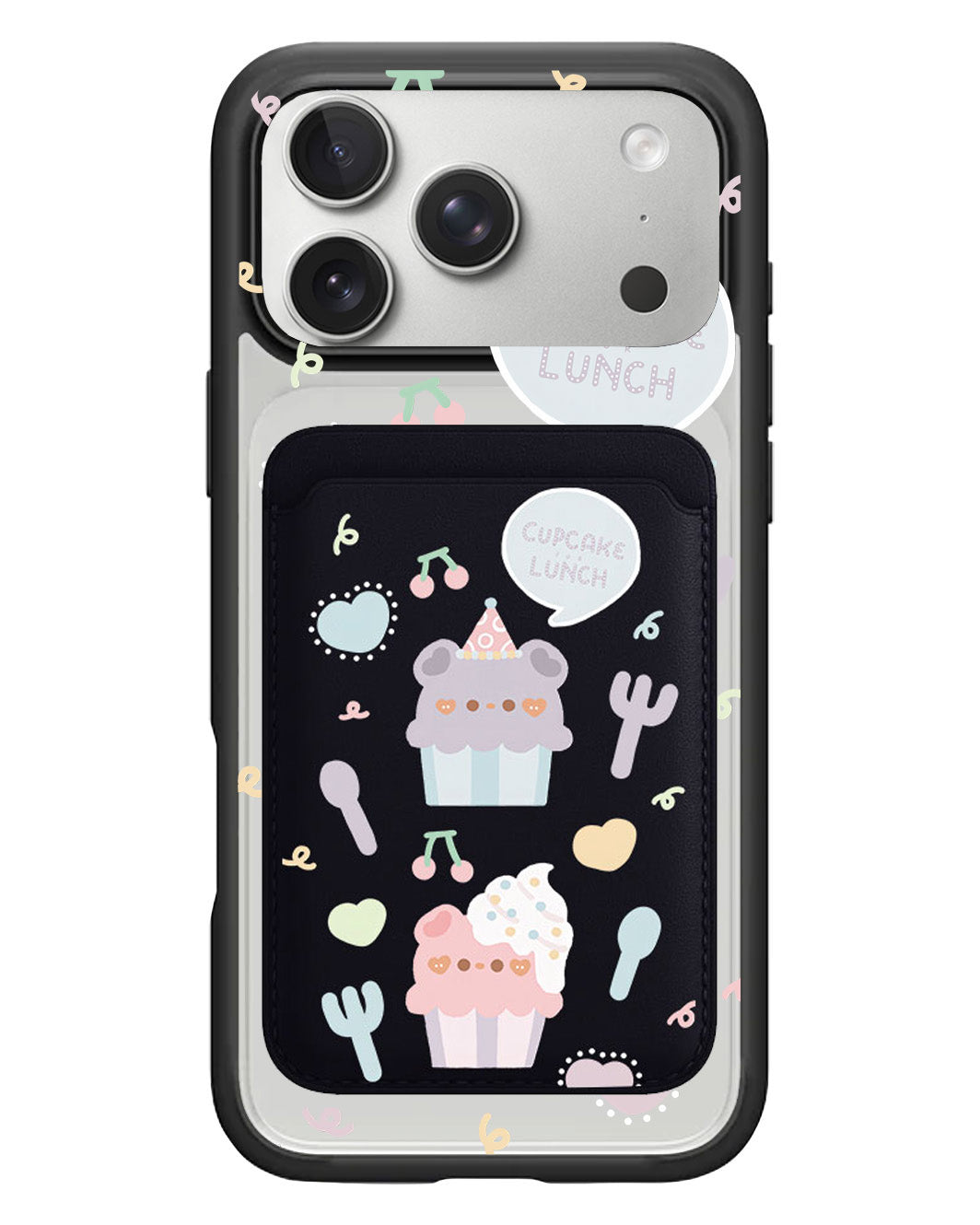 iPhone Magnetic Wallet Case - Cupcake