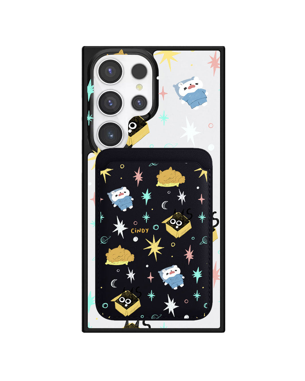 Android Magnetic Wallet Case - Nightover