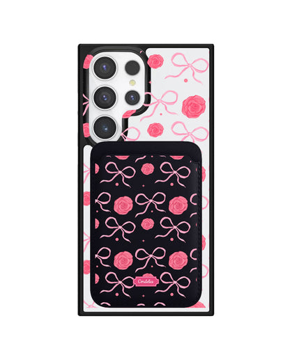 Android Magnetic Wallet Case - Coquette Rose
