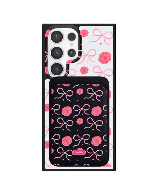 Android Magnetic Wallet Case - Coquette Rose