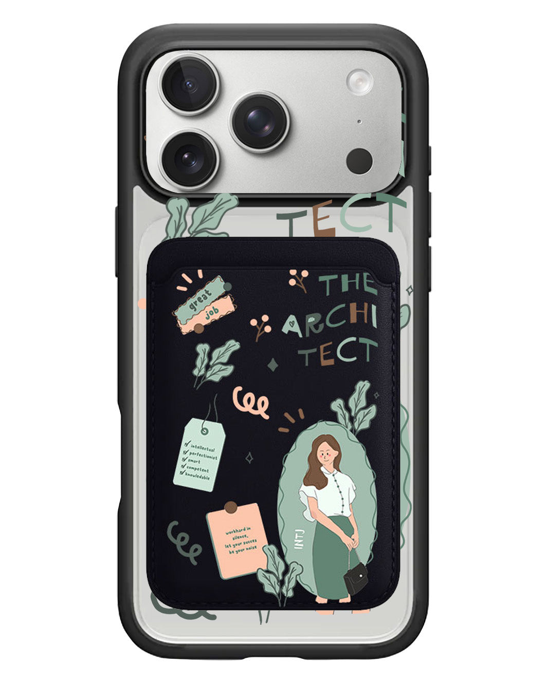 iPhone Magnetic Wallet Case - INTJ