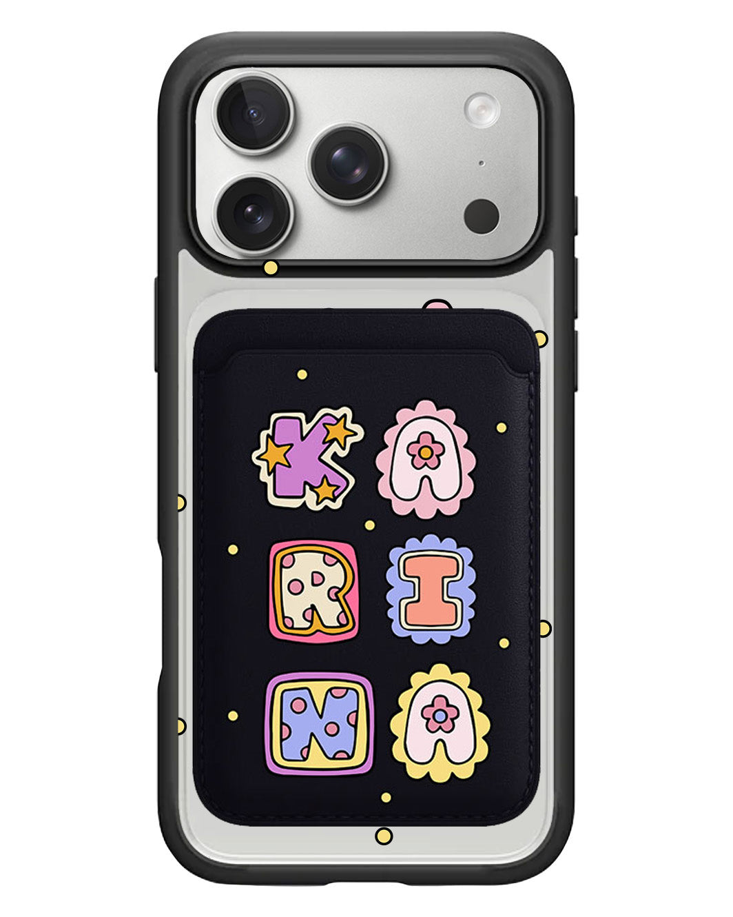 iPhone Magnetic Wallet Case - Adorable Monogram 2.0