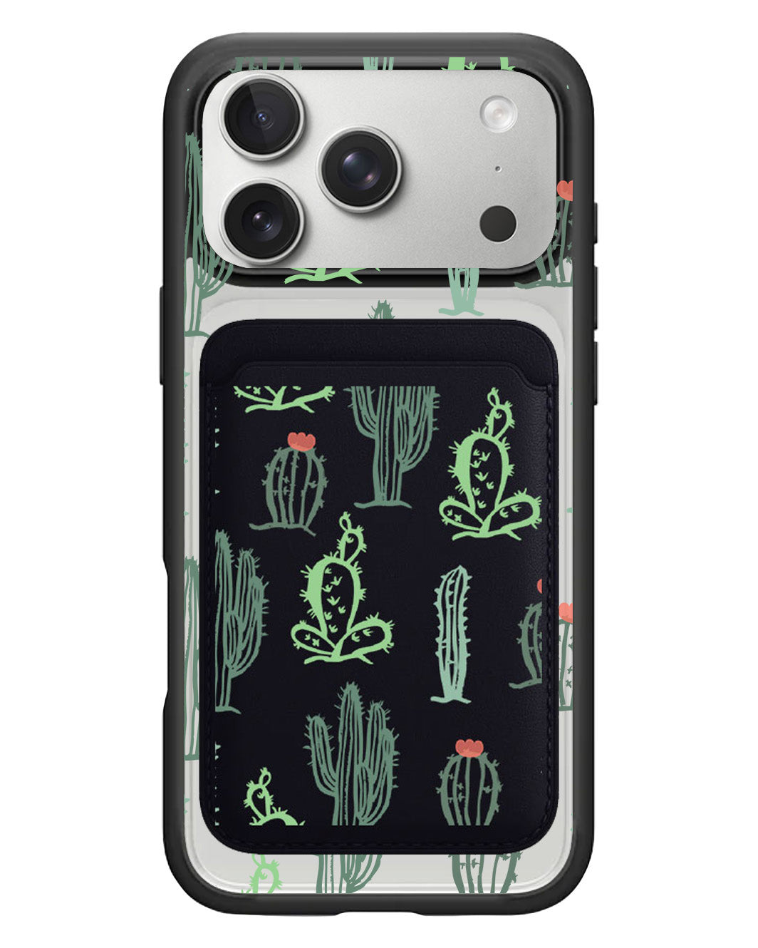 iPhone Magnetic Wallet Case - Cactus