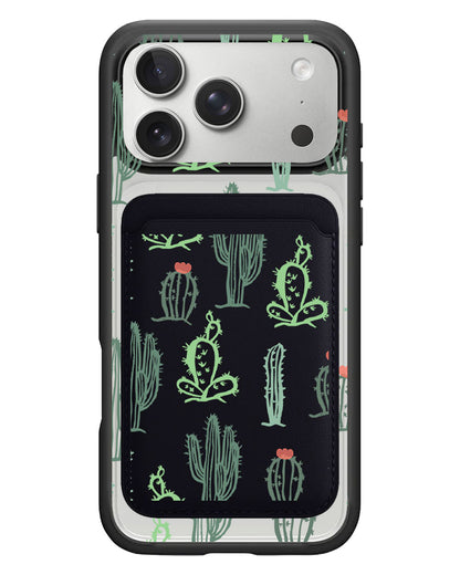 iPhone Magnetic Wallet Case - Cactus