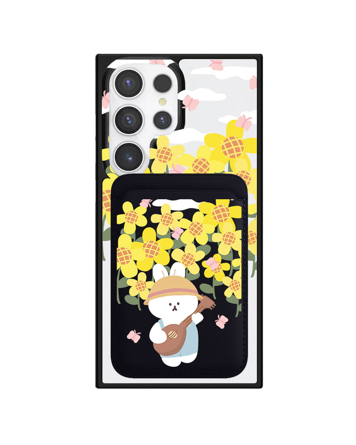 Android Magnetic Wallet Case - Bunny Ukulele