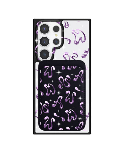 Android Magnetic Wallet Case - Chrome Monogram 4.0