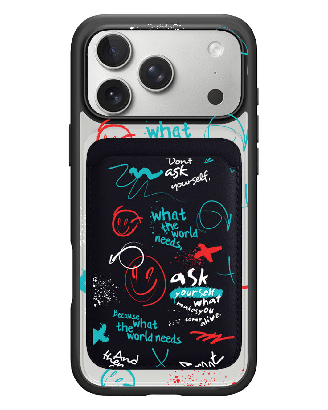 iPhone Magnetic Wallet Case - Graffiti 2.0
