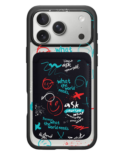 iPhone Magnetic Wallet Case - Graffiti 2.0