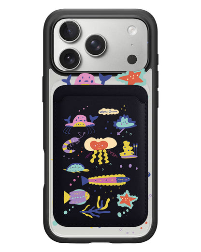 iPhone Magnetic Wallet Case - Ocean World