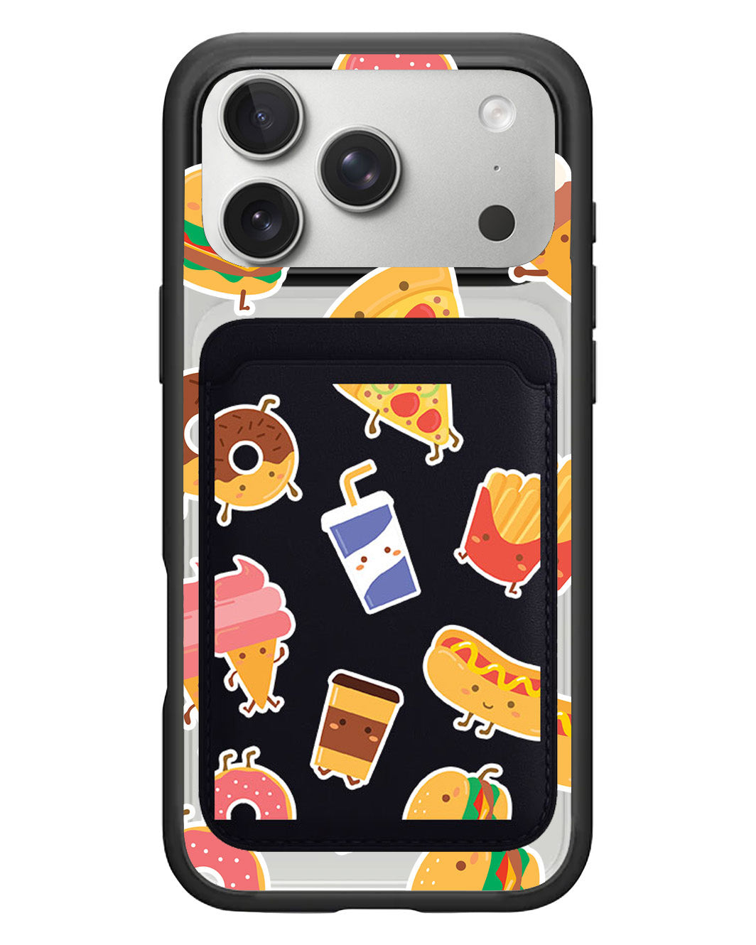 iPhone Magnetic Wallet Case - Fast foodies