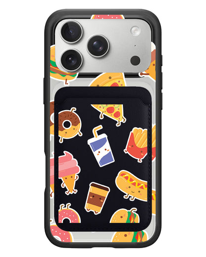 iPhone Magnetic Wallet Case - Fast foodies