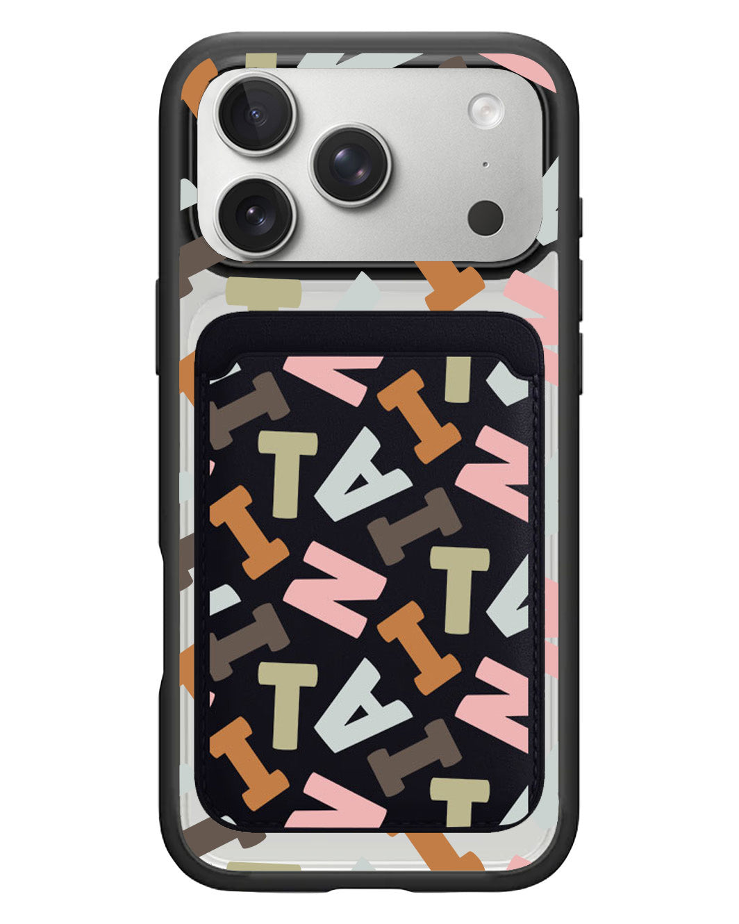iPhone Magnetic Wallet Case - Scattered Monogram 4.0