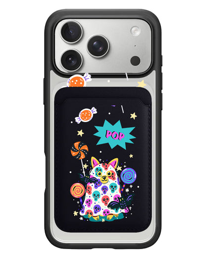 iPhone Magnetic Wallet Case - Puppy Monster