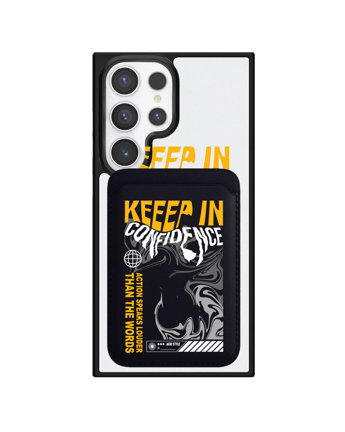 Android Magnetic Wallet Case - Keep in Confidence