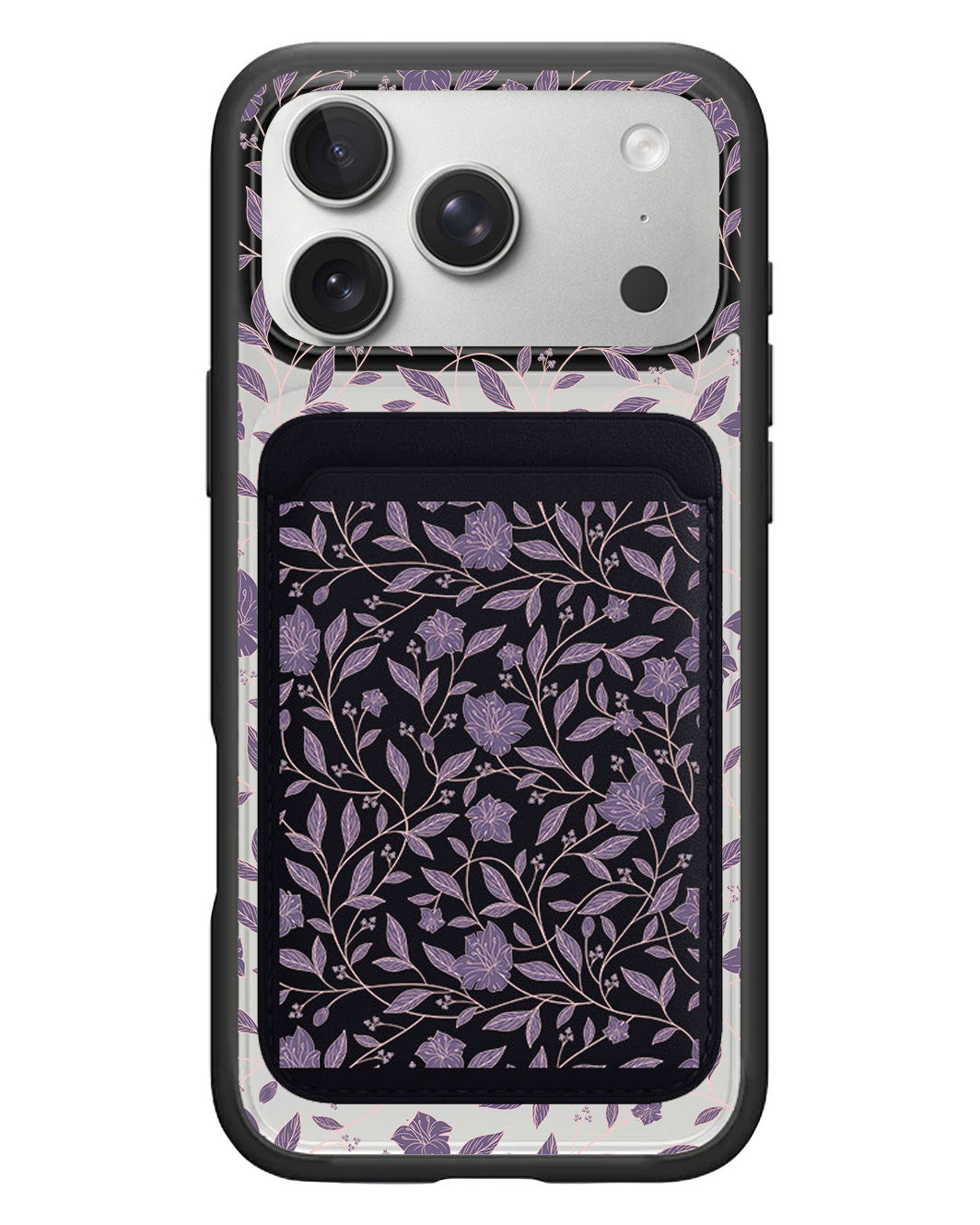 iPhone Magnetic Wallet Case - Sketchy Flower 4.0