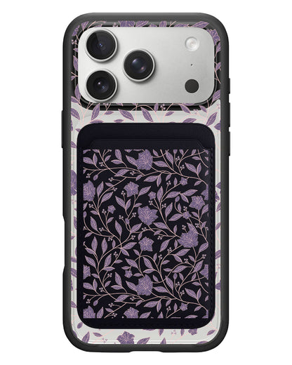 iPhone Magnetic Wallet Case - Sketchy Flower 4.0