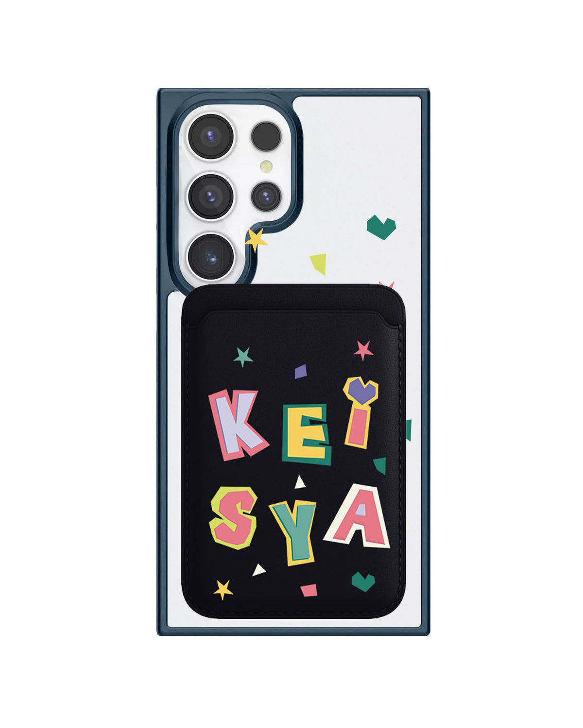 Android Magnetic Wallet Case - Adorable monogram 4.0