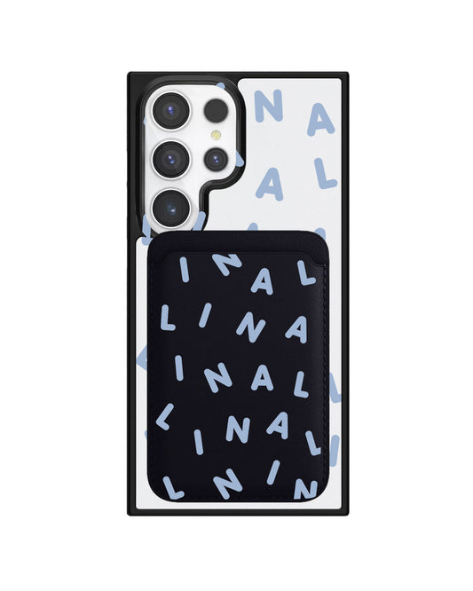 Android Magnetic Wallet Case - Monogram 2.0 Blue