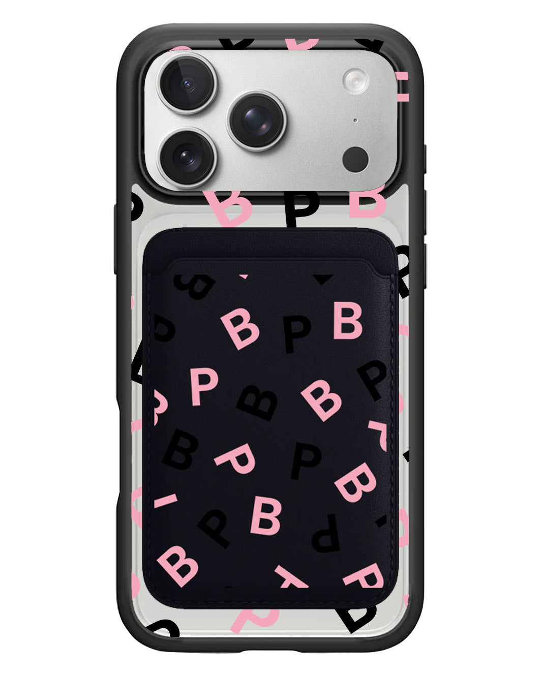 iPhone Magnetic Wallet Case - Blackpink Monogram