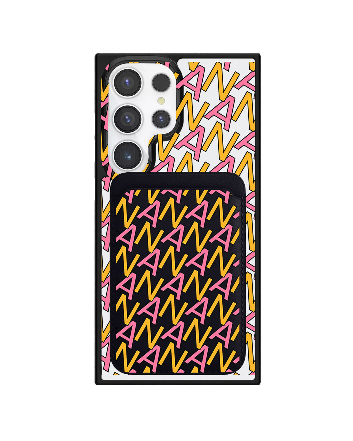Android Magnetic Wallet Case - Initial Monogram 3.0