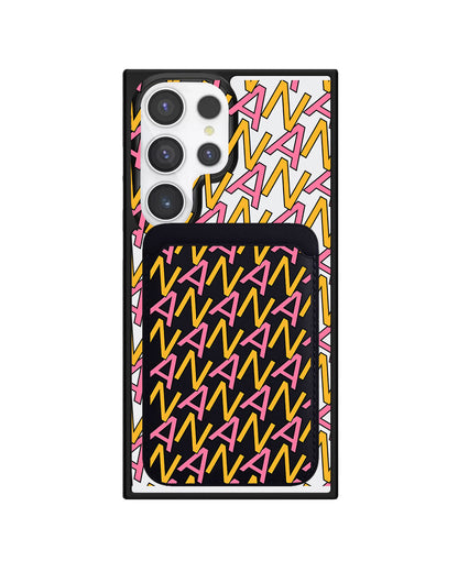 Android Magnetic Wallet Case - Initial Monogram 3.0