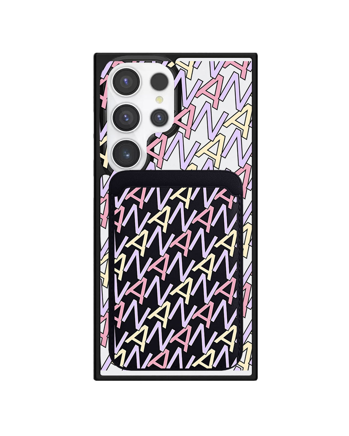 Android Magnetic Wallet Case - Initial Monogram 5.0