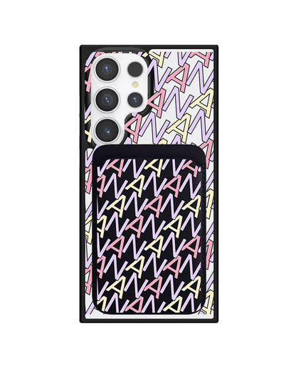 Android Magnetic Wallet Case - Initial Monogram 5.0