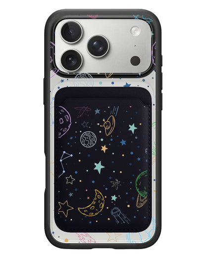 iPhone Magnetic Wallet Case - Galaxy