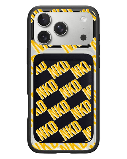 iPhone Magnetic Wallet Case - Diagonal Initial Monogram 1.0