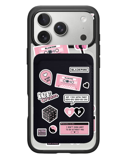 iPhone Magnetic Wallet Case - Blackpink Sticker Pack