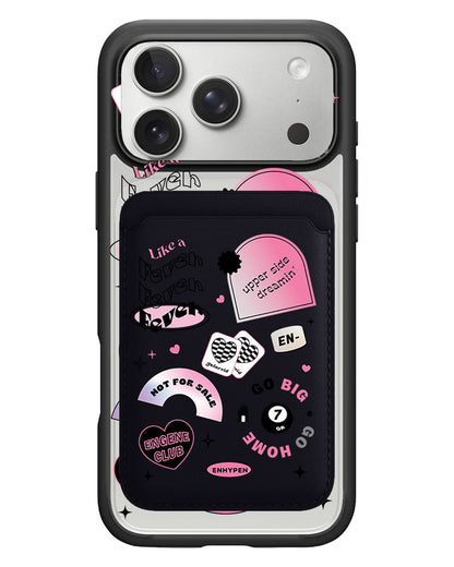 iPhone Magnetic Wallet Case - Enhypen Sticker Pack