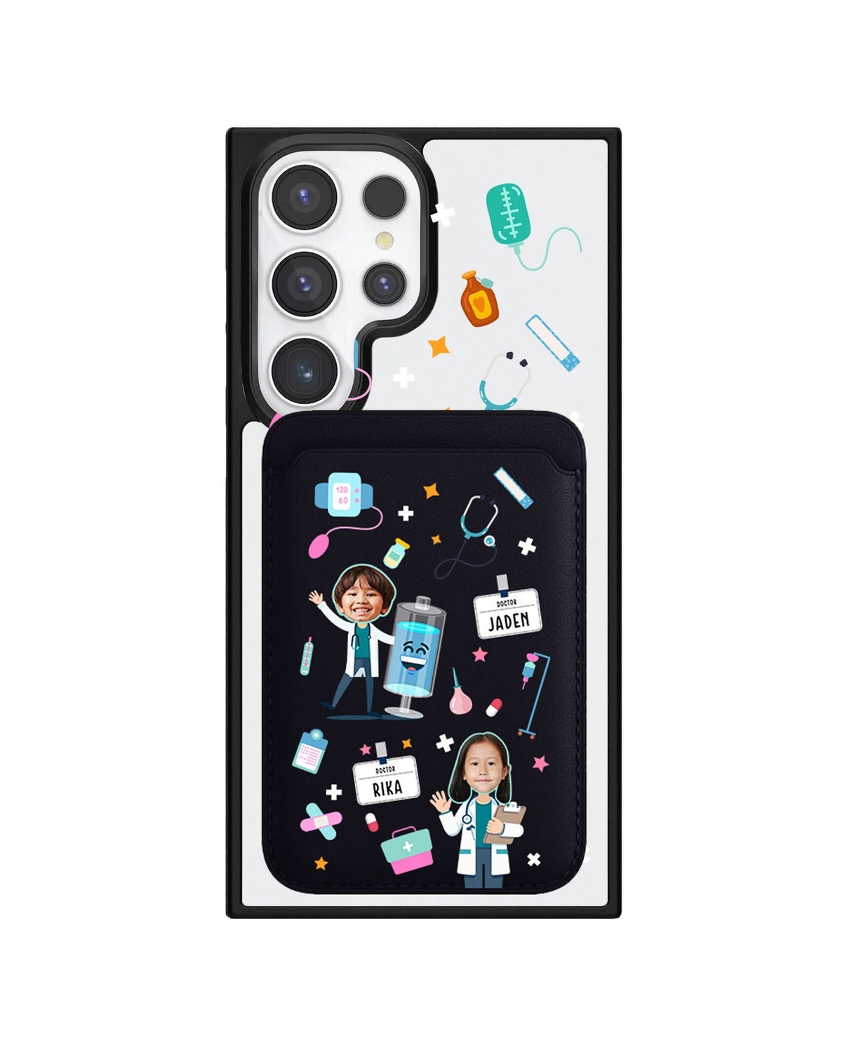 Android Magnetic Wallet Case - Face Grid Dream Doctor
