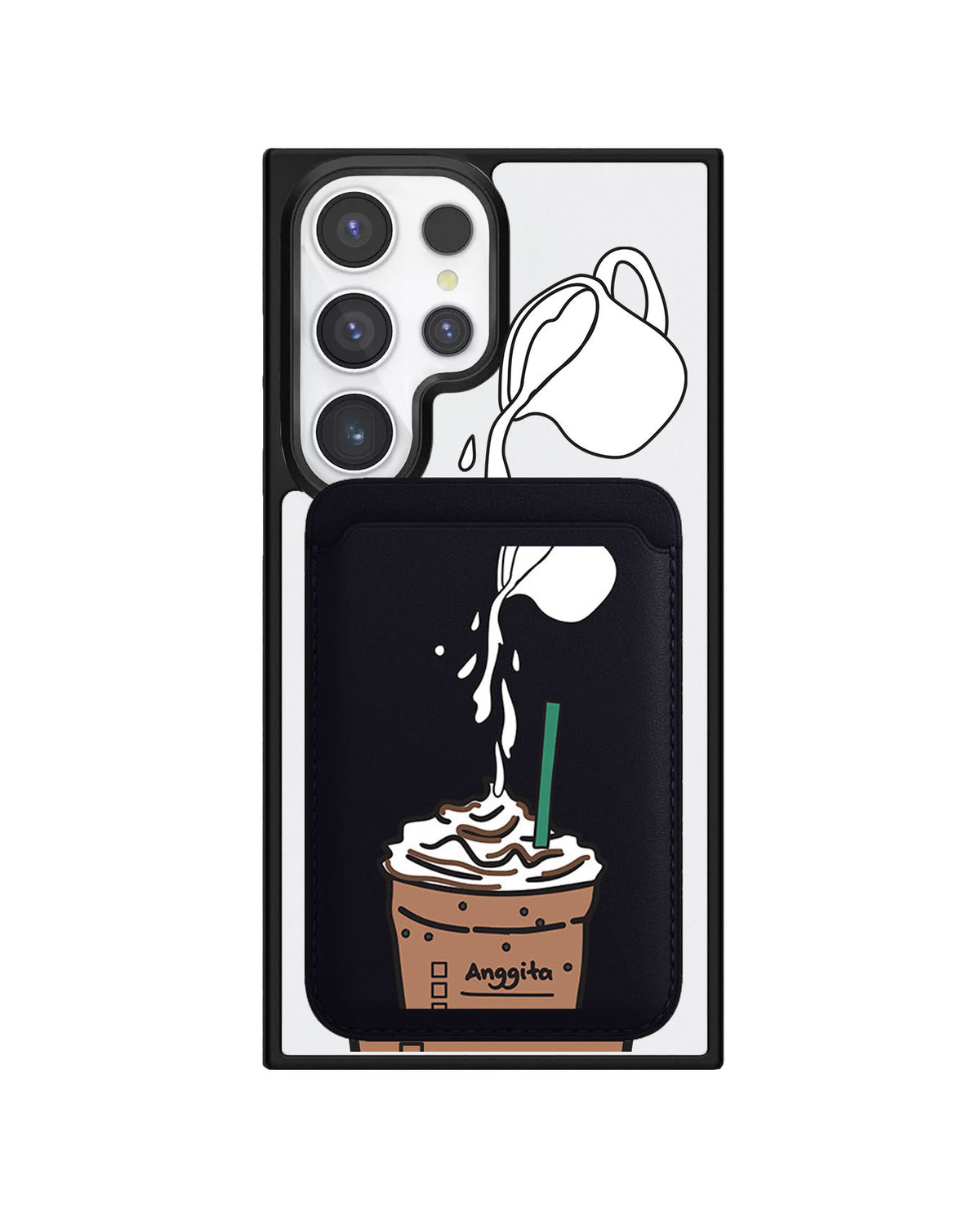 Android Magnetic Wallet Case - Frappe Coffeee