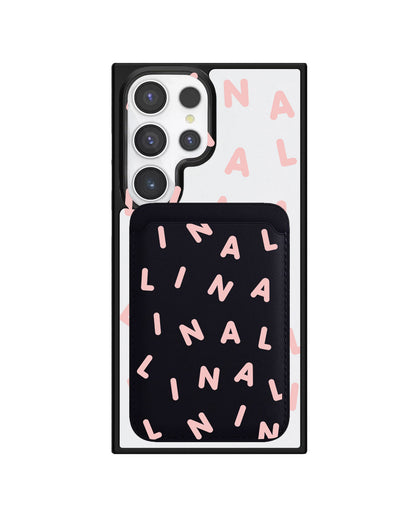 Android Magnetic Wallet Case - Monogram 2.0 Pink