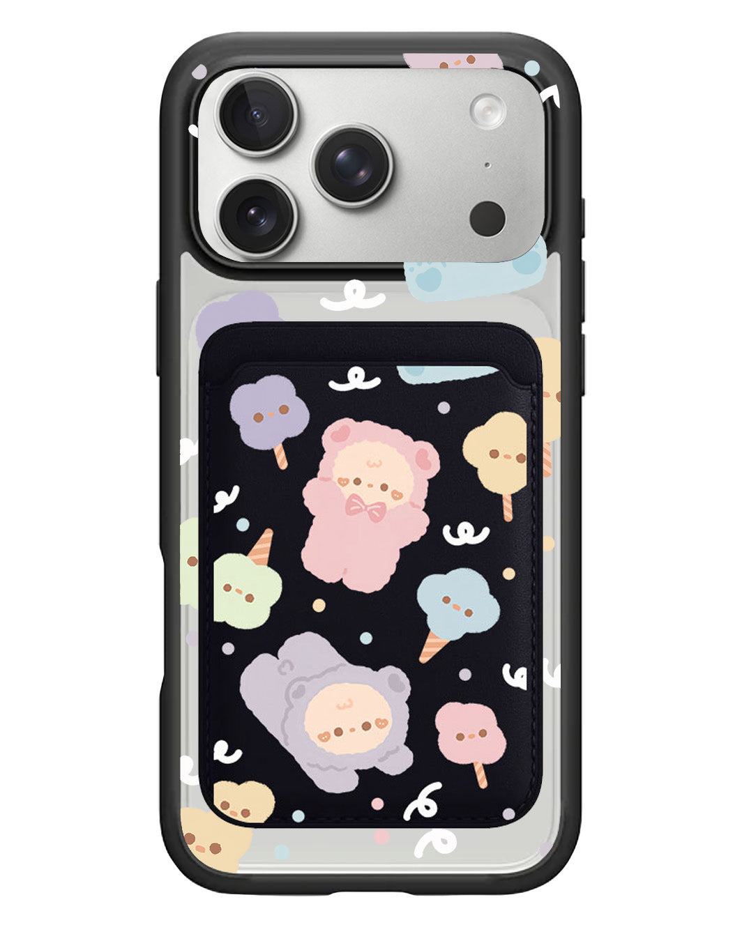 iPhone Magnetic Wallet Case - Cotton Teddy