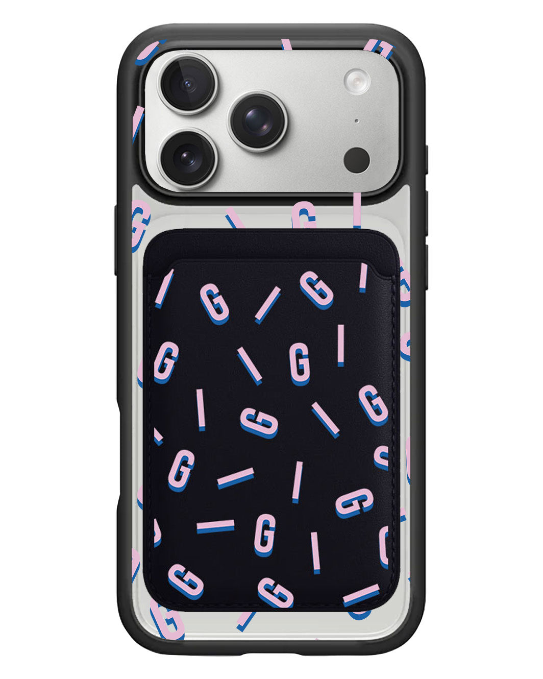 iPhone Magnetic Wallet Case - Monogram 1.0 Cotton Candy