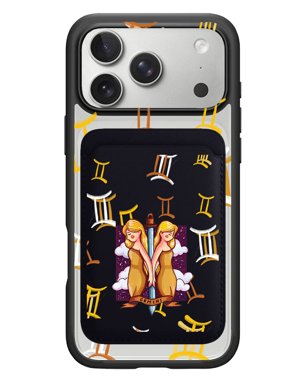 iPhone Magnetic Wallet Case - Gemini