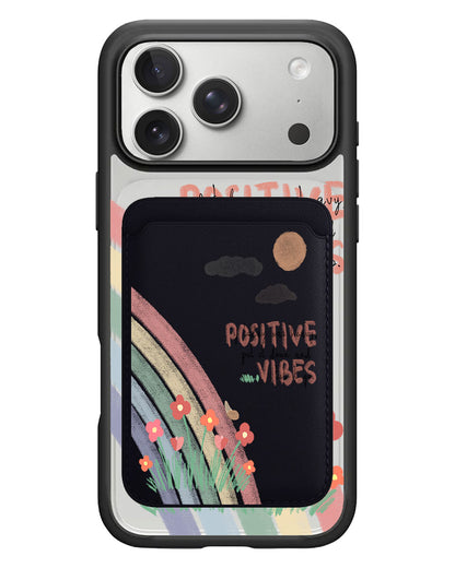 iPhone Magnetic Wallet Case - Positive Vibes