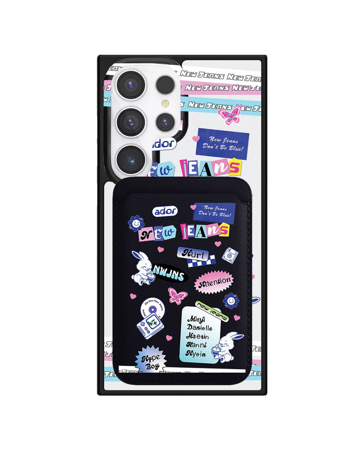 Android Magnetic Wallet Case - New Jeans Sticker